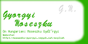 gyorgyi moseszku business card